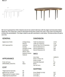 Arteriors Home Sloan Cocktail Table 12 Arteriors Home Sloan Cocktail Table