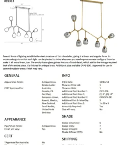 Arteriors Home New Arrivals Smyth Chandelier Antique Brass