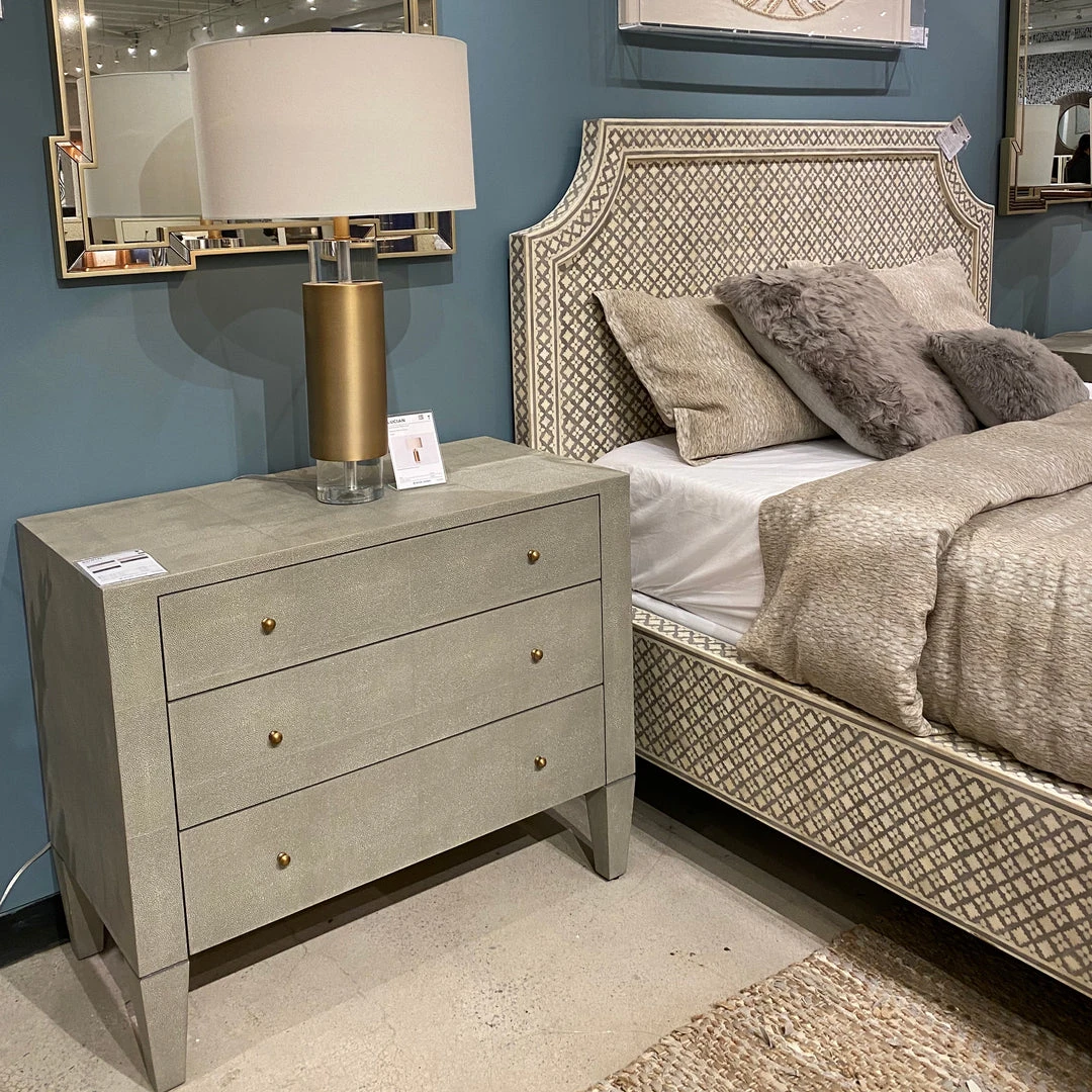 Made Goods Sorin 36" Dresser Castor Gray Faux Shagreen 3 Made Goods Sorin 36" Dresser Castor Gray Faux Shagreen