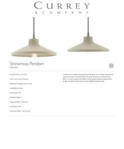 Currey And Company Stonemoss Pendant New Arrivals 7 Currey And Company Stonemoss Pendant New Arrivals