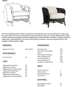 Arteriors Home Strata Lounge Chair Muslin