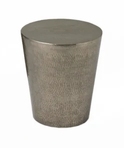 Studio A New Arrivals Izmir Hammered Side Table Antique Nickel