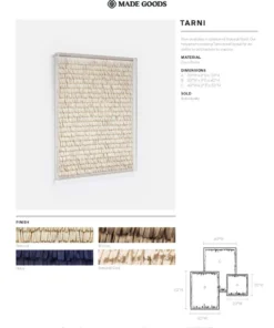 Made Goods Tarni Artwork Natural Coco Sticks