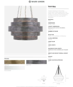 Made Goods New Arrivals Thyra Chandelier Aged Silver 11 Made Goods New Arrivals Thyra Chandelier Aged Silver