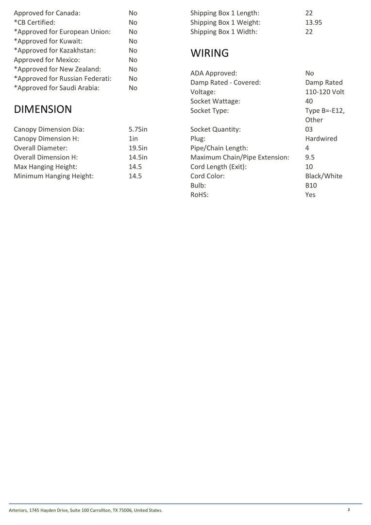 Arteriors Home Tarbell Semi Flush Heritage Brass New Arrivals