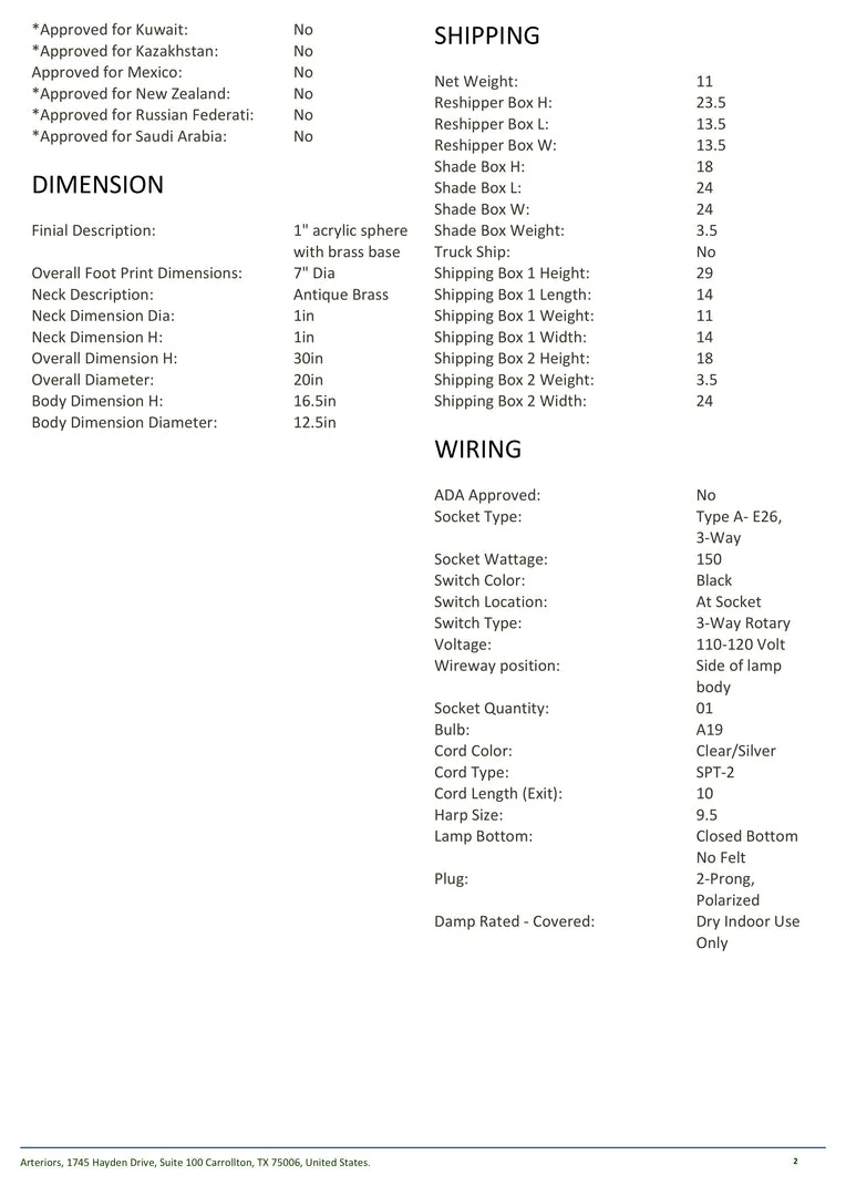 Arteriors Home Tiber Table Lamp New Arrivals 6 Arteriors Home Tiber Table Lamp New Arrivals