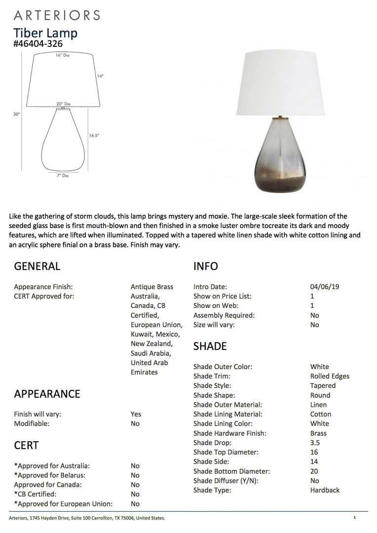 Arteriors Home Tiber Table Lamp New Arrivals 5 Arteriors Home Tiber Table Lamp New Arrivals
