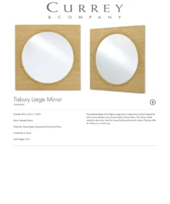 Currey And Company Tisbury Mirror