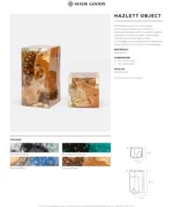 Made Goods New Arrivals Hazlett Object Amber Small Set Of Two