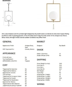 Arteriors Home Trapeze Pendant Bronze New Arrivals