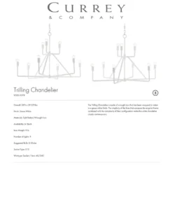 Currey And Company Trilling Chandelier 7 Currey And Company Trilling Chandelier