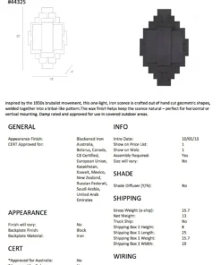 Arteriors Home Trinidad Wall Sconce