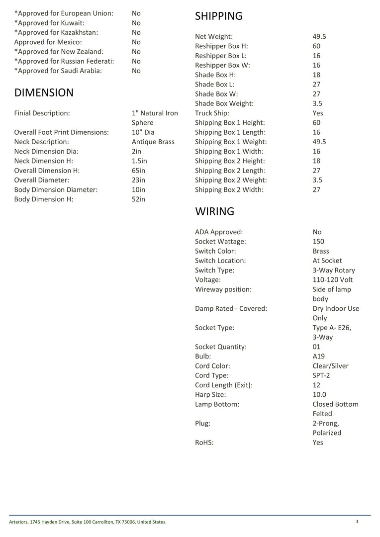 Arteriors Home New Arrivals Truxton Floor Lamp 6 Arteriors Home New Arrivals Truxton Floor Lamp