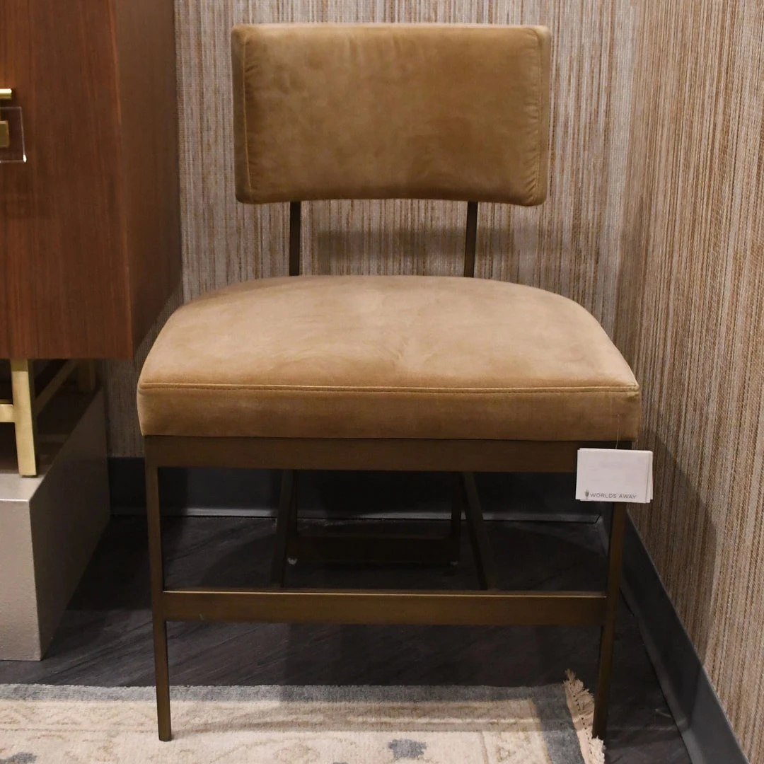 Worlds Away Shaw Chair Brass And Camel Velvet 4 Worlds Away Shaw Chair Brass And Camel Velvet