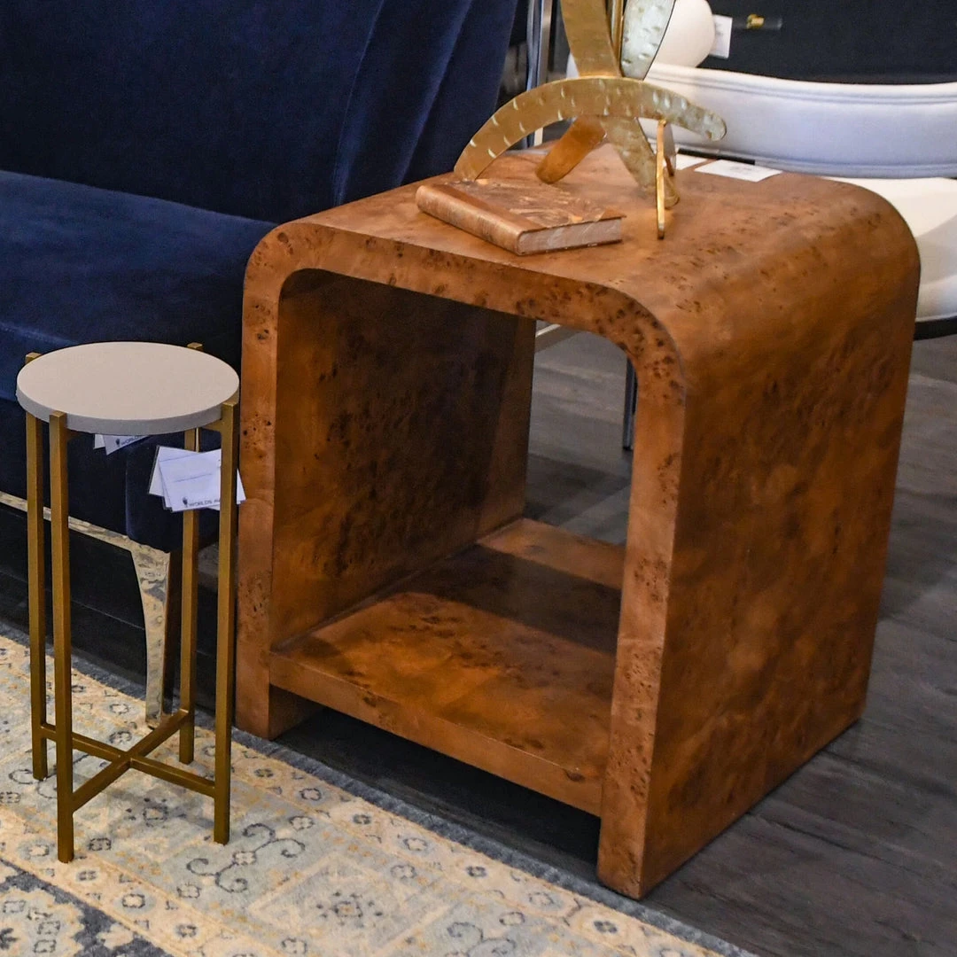 Worlds Away New Arrivals Putnam Dark Burl Wood Side Table 6 Worlds Away New Arrivals Putnam Dark Burl Wood Side Table