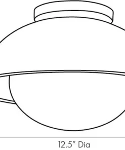 Arteriors Home New Arrivals Glaze Small Flushmount