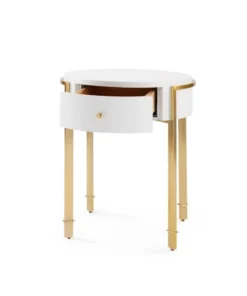 Bungalow 5 New Arrivals Bodrum Side Table White