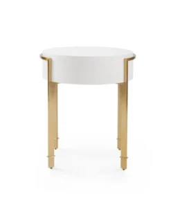 Bungalow 5 New Arrivals Bodrum Side Table White