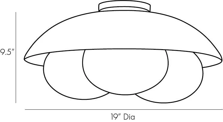 Arteriors Home Glaze Large Flushmount New Arrivals 6 Arteriors Home Glaze Large Flushmount New Arrivals