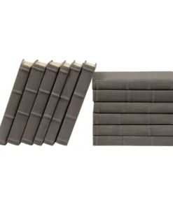 E Lawrence Linen Decorative Books In Charcoal Gray Set Of 12 New Arrivals