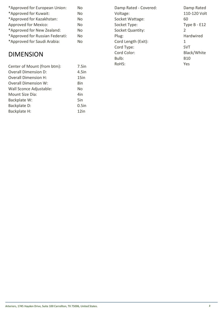 Arteriors Home Uriah Sconce New Arrivals 6 Arteriors Home Uriah Sconce New Arrivals