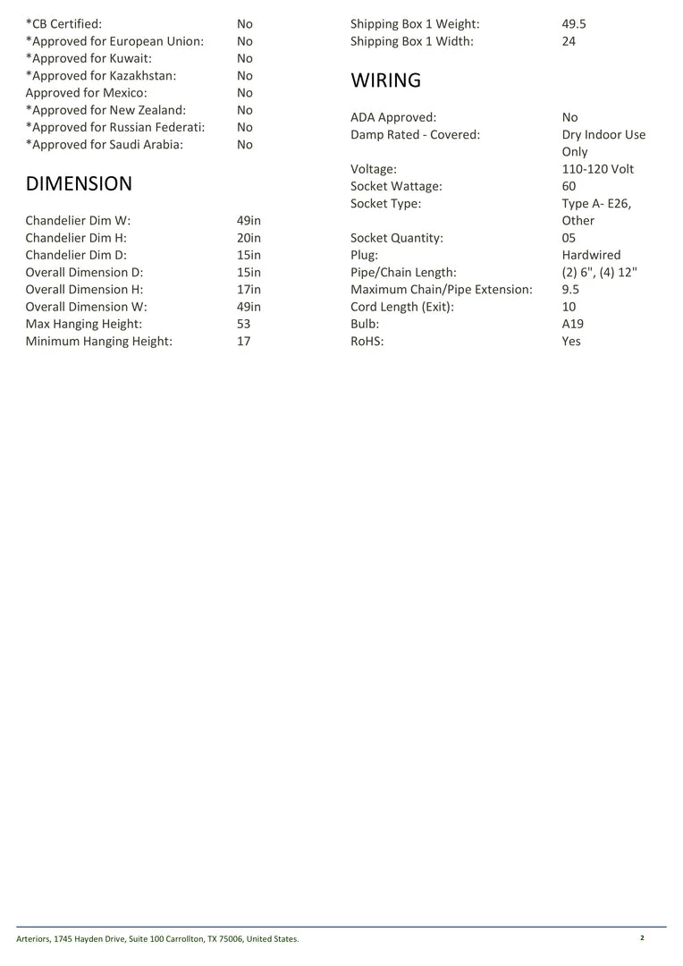 Arteriors Home New Arrivals Valencia Chandelier 6 Arteriors Home New Arrivals Valencia Chandelier