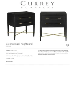 Currey And Company Verona Nightstand