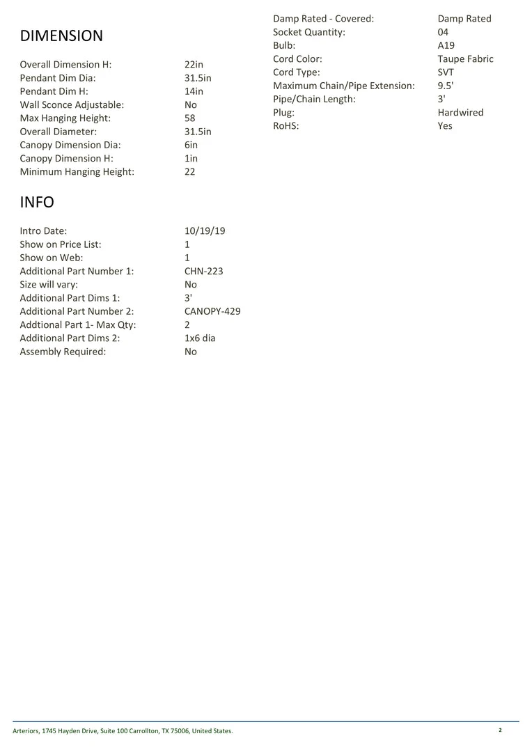 Arteriors Home Versa Pendant Antique Brass New Arrivals 6 Arteriors Home Versa Pendant Antique Brass New Arrivals