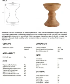 Arteriors Home Vickers Side Table New Arrivals 13 Arteriors Home Vickers Side Table New Arrivals