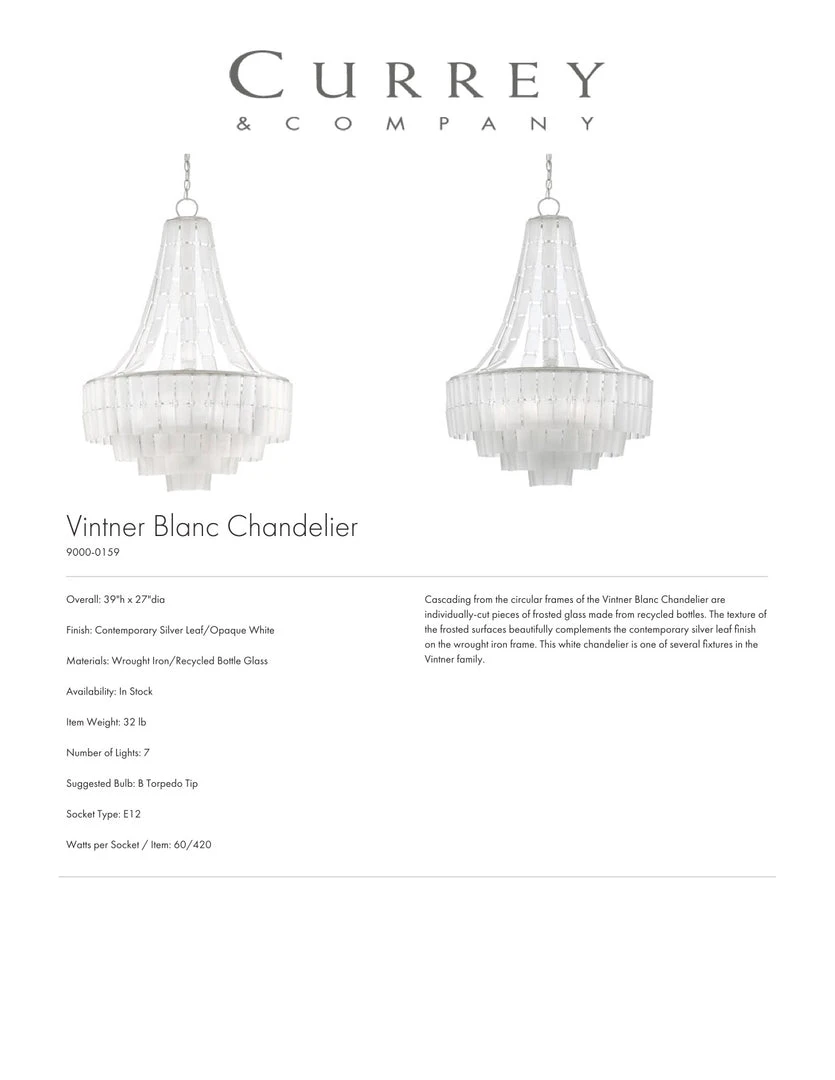 Currey And Company Vintner Blanc Chandelier 5 Currey And Company Vintner Blanc Chandelier