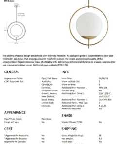 Arteriors Home Volta Pendant Pale Brass New Arrivals 15 Arteriors Home Volta Pendant Pale Brass New Arrivals