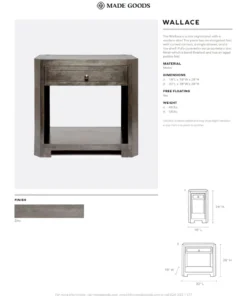 Made Goods Wallace Double Nightstand New Arrivals
