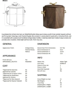 Arteriors Home Wakefield Ice Bucket New Arrivals 12 Arteriors Home Wakefield Ice Bucket New Arrivals