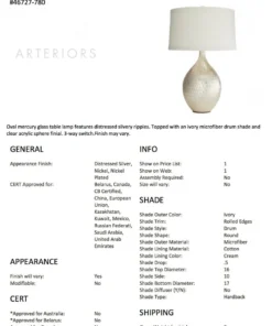 Arteriors Home Walter Table Lamp 8 Arteriors Home Walter Table Lamp