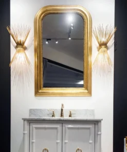 Worlds Away New Arrivals Waverly Mirror Gold Leaf