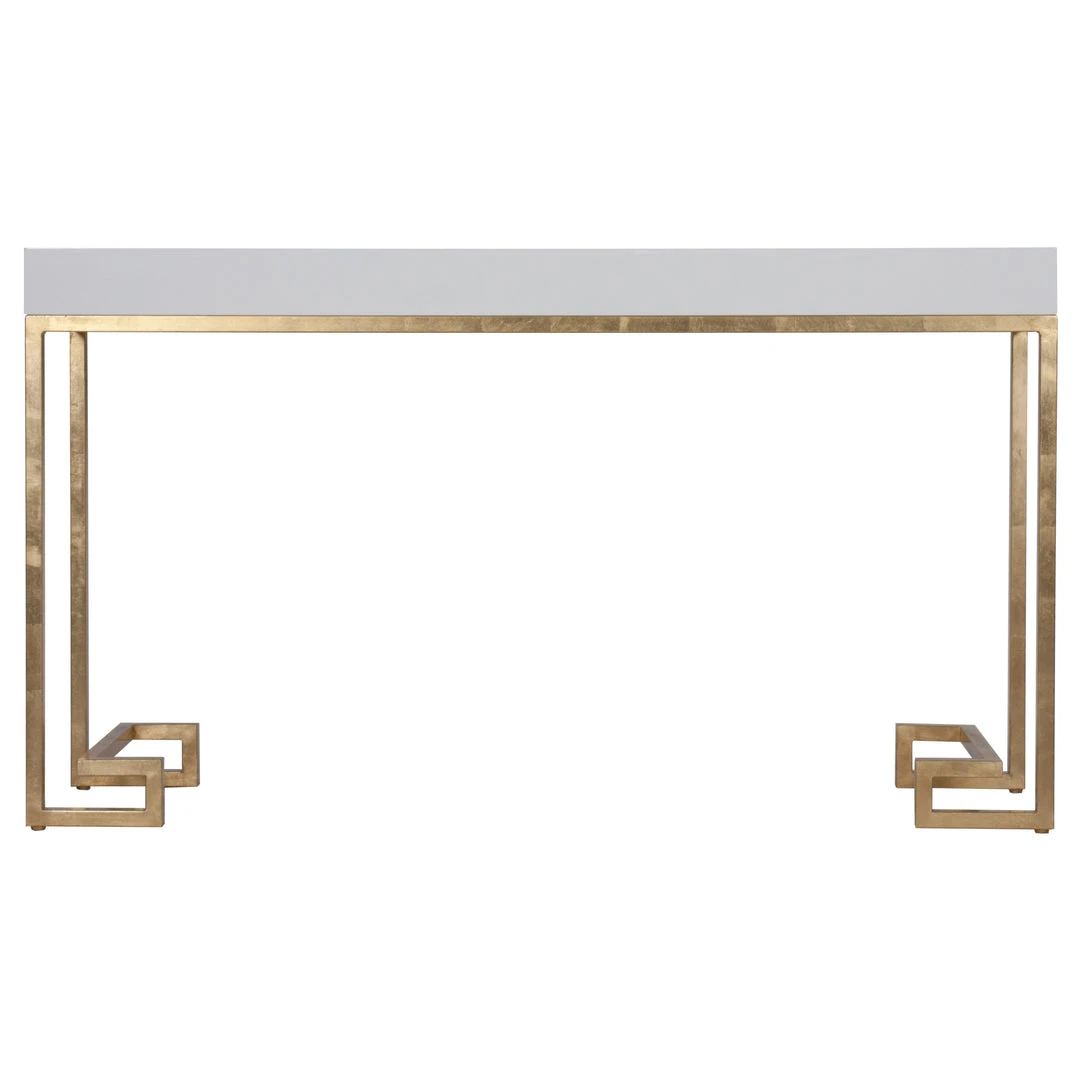 Worlds Away New Arrivals Barsanti White Console Gold 1 Worlds Away New Arrivals Barsanti White Console Gold