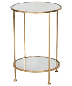 Worlds Away Chico Side Table Gold Leaf New Arrivals
