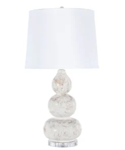 Worlds Away New Arrivals Delaney Table Lamp White