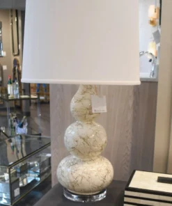 Worlds Away New Arrivals Delaney Table Lamp White