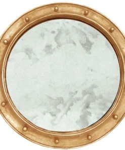 Worlds Away Federal Mirror Gold