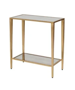 Worlds Away Joyce Side Table Gold Leaf