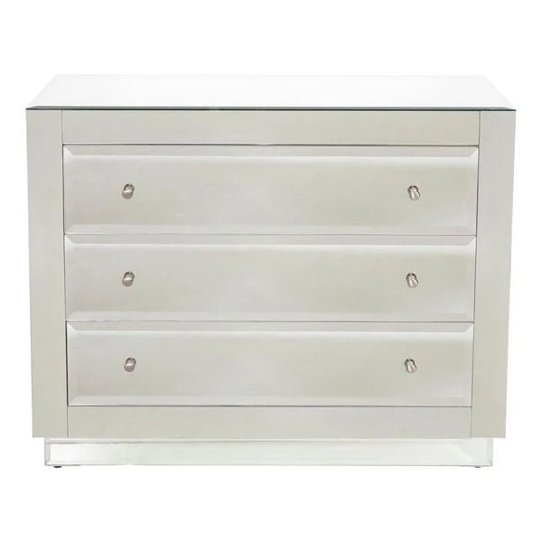 Worlds Away Katie 3 Drawer Chest Mirror 3 Worlds Away Katie 3 Drawer Chest Mirror