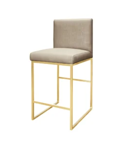 Worlds Away New Arrivals Kingston Beige Counter Stool Brass 9 Worlds Away New Arrivals Kingston Beige Counter Stool Brass
