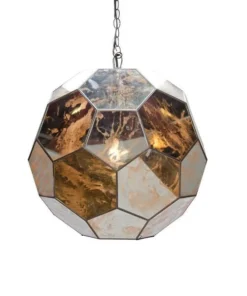 Worlds Away New Arrivals Knox Pendant Antique Mirrored