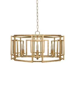 Worlds Away McKenzie Chandelier Gold Leaf New Arrivals