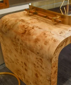 Worlds Away New Arrivals Newbury Coffee Table Burl Wood