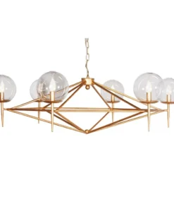Worlds Away New Arrivals Rowan Chandelier Gold
