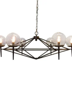 Worlds Away Rowan Chandelier Black New Arrivals