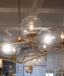 Worlds Away New Arrivals Rowan Chandelier Gold