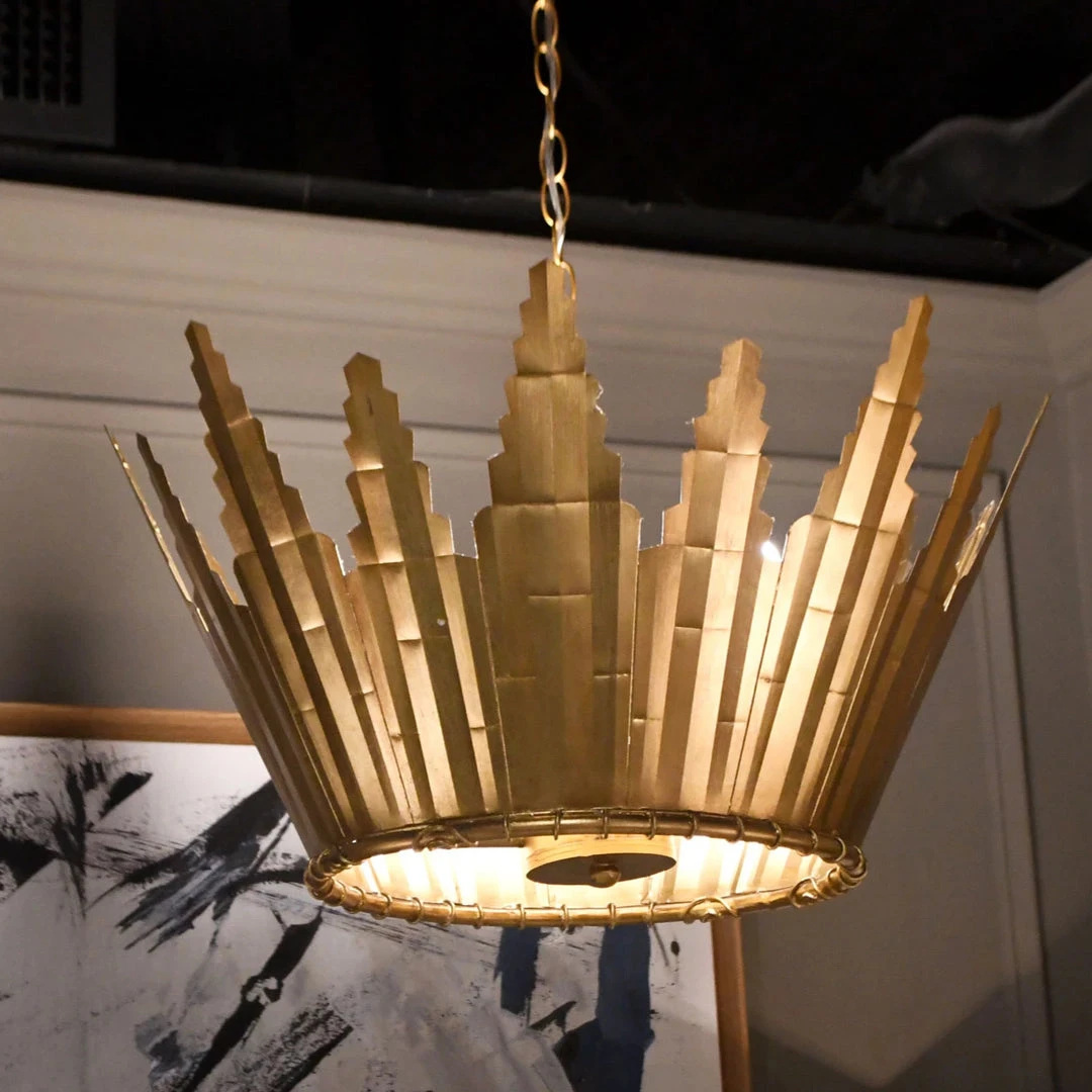 Worlds Away Santorini Chandelier Gold Leaf 2 Worlds Away Santorini Chandelier Gold Leaf